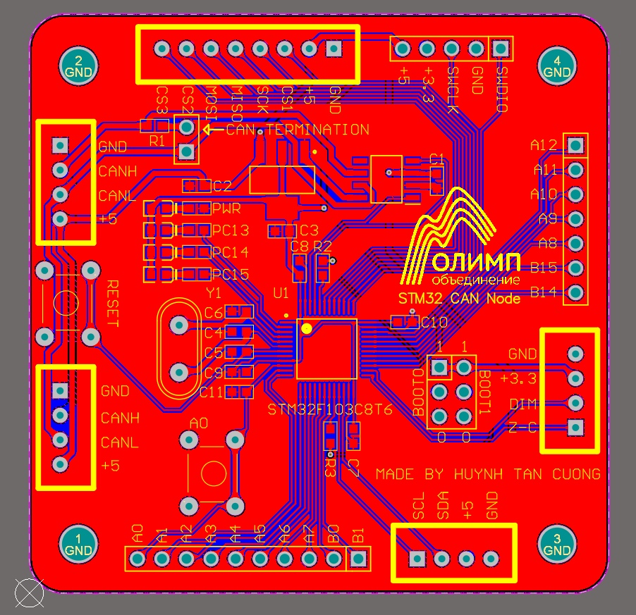 My own custom CAN Node - Wiring